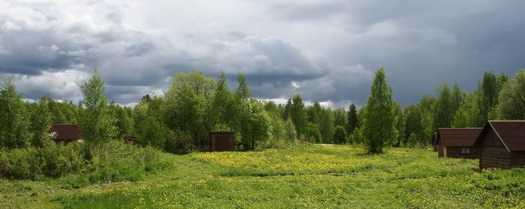 Rehat di Karelia pada musim luruh: mendung dan hujan